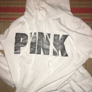 White PINK Hoodie